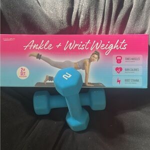 Blue Ankle and Wrist Weights Set
